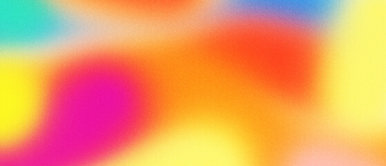Abstract Colorful Grainy Gradient Background Blurred Defocused Noise Texture Effect Template For Banner, Poster, Wallpaper, Backdrop, Presentation