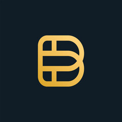 Initial Letter B Logo Design. B Logo Design. Creative And Modern B logo