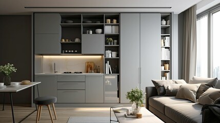 Fototapeta premium comfort grey studio