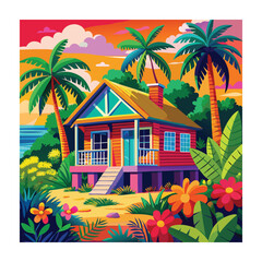 Obraz premium House vector illustration