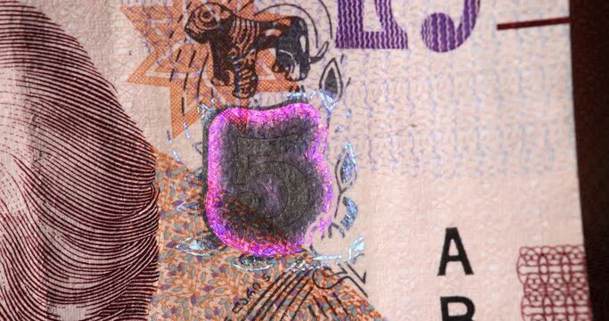 Banknotes of different countries with unique features