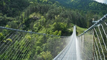 pedestrian suspension bridge
