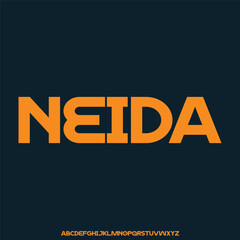 NEIDA LUXURY AND ELEGANT FONT ALPHABET VECTOR