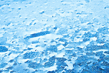Abstract image of blue water and ice as pattern