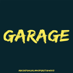 bold futuristic unique font vector