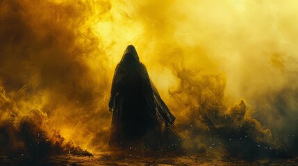 Epic Confrontation Scene, Revenge Theme, Intense Drama, High Tension, Moody Lighting, Abstract Concept Art