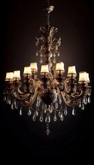 burning candles in a candlestick