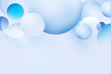 Abstract geometric circle gradient soft light blue bokeh for Graphic Business background hitech technology digital design illustration web template background backdrop desktop wallpaper bubbles