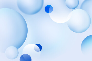 Abstract geometric circle gradient soft light blue bokeh for Graphic Business background hitech technology digital design illustration web template background backdrop desktop wallpaper bubbles