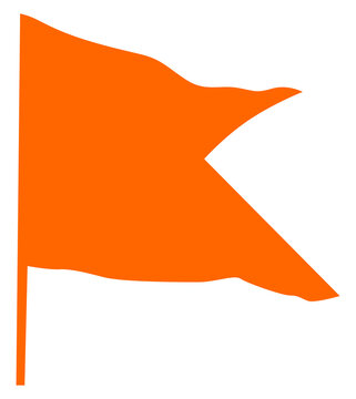 Hindu saffron flag known as bhagwa dhwaj