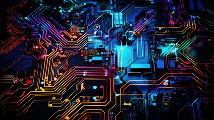 circuit abstract technology background