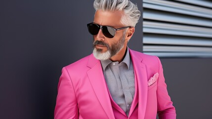 Obraz premium fashion pink and gray