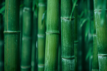 Trees growing in bamboo grove, bamboo forest, Asian yellow bamboo