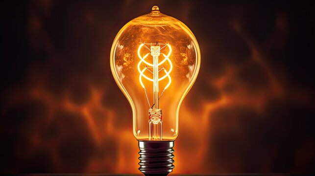amber edison light bulb