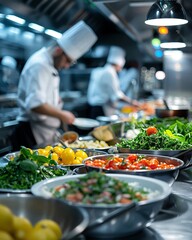 a kitchen filled with lots of different types of food