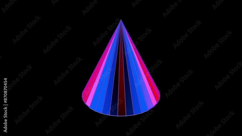 Aufkleber 3d colorful pyramid. computer generated render