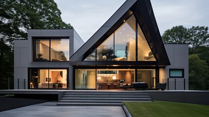 Fototapeta premium angles grey house