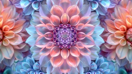 Obraz premium A detailed view of various colorful flowers arranged together