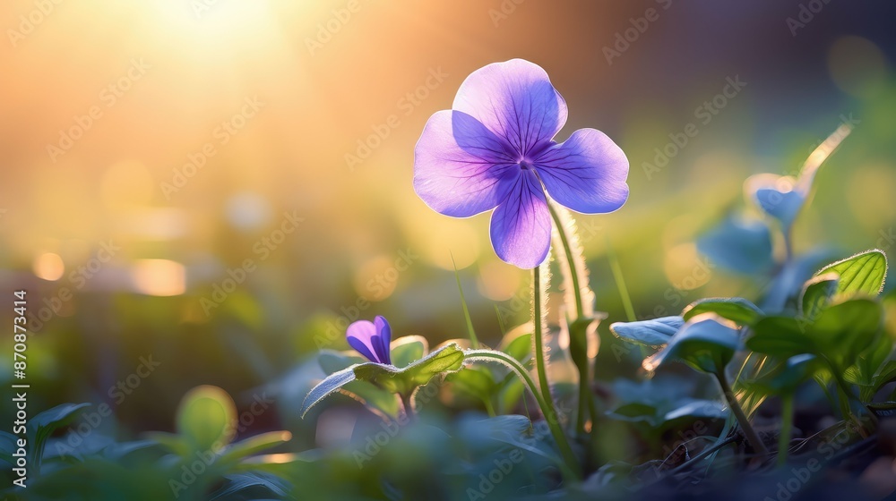 Canvas Prints sun common blue violet