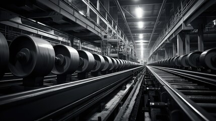 Obraz premium factory carbon steel