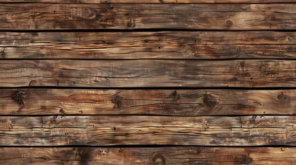 Rustic Brown Wood Planks Texture with Knots and Grains for Backgrounds