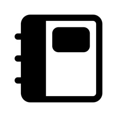 Obraz premium notebook glyph icon
