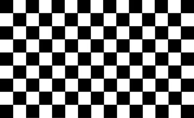 Fototapeta premium Checkered flag background. flag of racing car. Chess texture illustration. Black White color square pattern. 