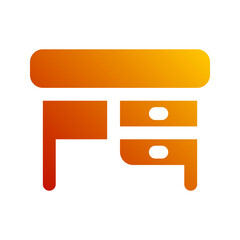 desk gradient icon