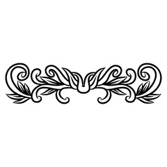 Fototapeta premium swirl floral decorative element