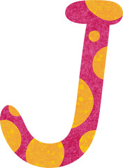 Alphabet 'J' Letter Dinosaur. Engaging and Educational Wall Art for Kids' Learning and Decor