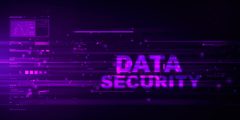 2d illustration data security concept
