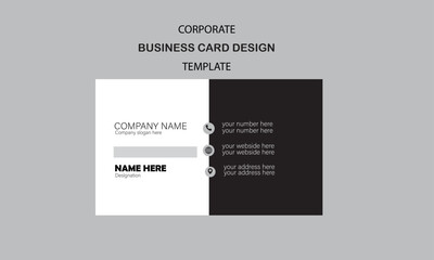 creative modern minimal name card business card template design  