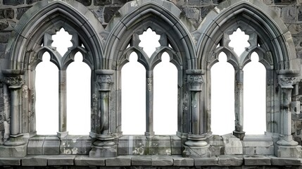 Fototapeta premium A large stone building with a clock on its side, suitable for use in architecture or urban planning projects