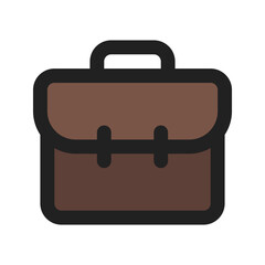 briefcase line color icon