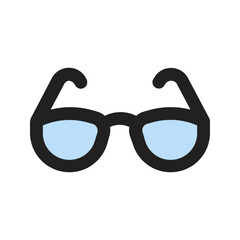 sunglasses line color icon