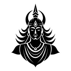 Lord Lokkhi logo icon Vector Illustration 