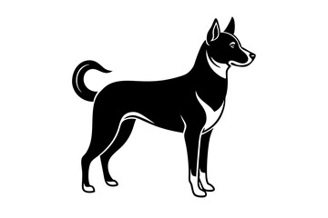  tadao loyal dog  silhouette vector illustration 