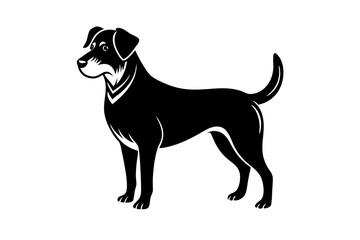  tadao loyal dog  silhouette vector illustration 