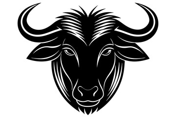 takin head icon silhouette vector illustration 