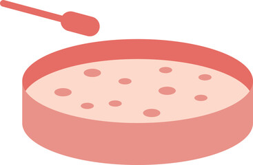 Bacteria plate icon