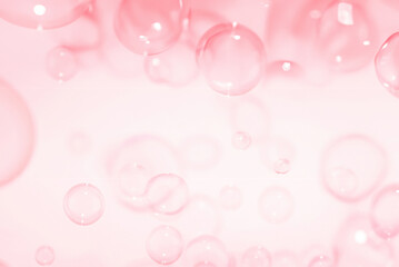 Pink Soap Bubbles, Serene Background Texture