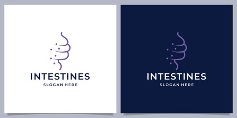 Obraz premium creative of concept Healthy digestion logo vector illustration