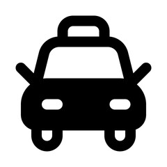 Taxi car icon