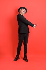 50s man in Halloween costume