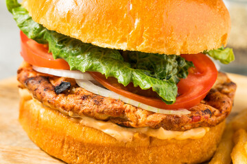 Grilled Chipotle Chicken Burger