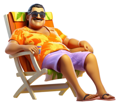 PNG Sunglasses sitting chair sunbathing.