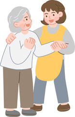 요양보호사와 노인