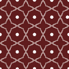 seamless pattern with hearts on red