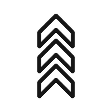 recommend clip art: Arrow chevron icon Black line art vector