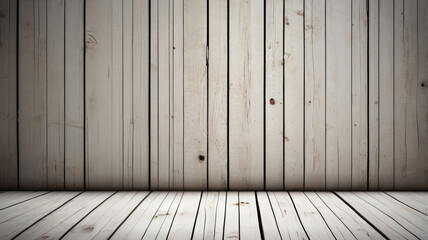Naklejka premium White wooden planks background. Wooden texture. Wood plank background. White wood texture